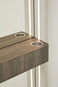 Miroir de coupe de cheveux à lumières LED pour salon de beauté Poste de miroir de coiffure pour salon de coiffure Mobilier de salon - Product Image 4