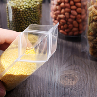 Pochette debout en plastique transparent transparent avec fermeture à glissière refermable Ziplock Doypack sac d'emballage alimentaire pour salade de gelée de nourriture pour animaux de compagnie