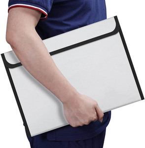 Bofon 15 \ "X 11 \" Brandwerende Documenttas Met Ritssluiting Waterdicht Geld/Sieradenkluis Opslag Brandwerende Bestand Tablethouder - Product Image 4