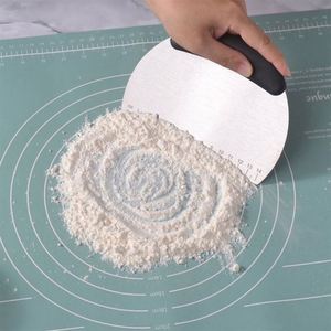 Food Grade Baking Tools Stainless Steel Dough Cutter With Scale Pizza Dough Cutter Pastry Dough Scraper - Product Image 2