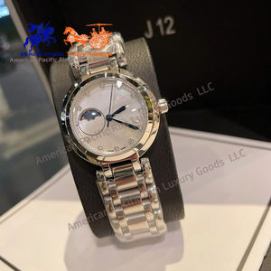 Montre à quartz Longines pour femme, best-seller, design élégant et décontracté, affichage à aiguilles élégant, cadran carré, acier inoxydable, mode et affaires - Product Image 1