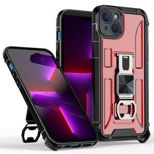 Pantser Schokbestendige Magnetische 360 Bescherming Stand Telefoon Hoesje Voor <span class=keywords><strong>Iphone</strong></span> 14 Pro Max Backcover Met Flesopener - Product Image 1