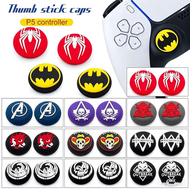 Hot Sell 3d Analog Stick Thumb Grip for PS4 & PS5 Silicone Thumb Stick Cap for Game Controller for Galaxy Joystick