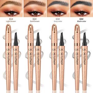Crayon à sourcils Magic Microblading, 4 pointes micro-fourches, formule longue durée anti-bavures, brun clair pour des sourcils naturels - Product Image 5