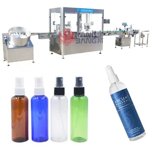 Máquina automática de llenado de botellas de alcohol, máquina de llenado de botellas de plástico, 60ml, 100ml, 8 cabezales