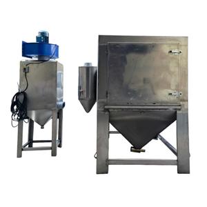 304 Stainless Steel Double Station Manual Sand Blasting Machine Dry/Wet Cabinet with Pump Motor Engine and Sand Recycling System - Product Image 3