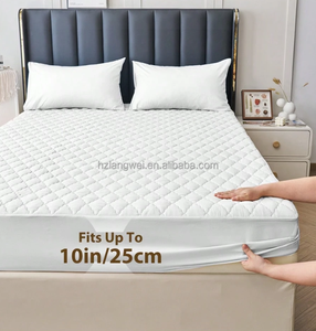 Protector de Colchón Acolchado <span class=keywords><strong>Impermeable</strong></span> y Transpirable con Revestimiento de TPU para Uso Doméstico y Hotelero - Product Image 6