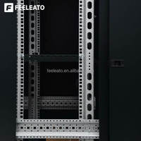 Stok Besar Rel Pemasangan 19 inci yang Dapat Disesuaikan Multi Ukuran 18U Pintu Jaringan Lantai dengan Perlindungan IP20 untuk Server Usaha Kecil