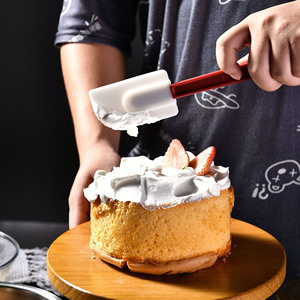 Spatules en silicone de qualité commerciale, résistantes à la chaleur jusqu'à 500°F, écologiques, compatibles lave-vaisselle, 10'', 14'', 16'', rouge et blanc, pour la pâtisserie - Product Image 2