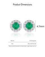 Anting-anting tusuk bentuk bunga desain elegan tahan lama dengan batu zirkon besar berlapis emas untuk acara pernikahan & pesta