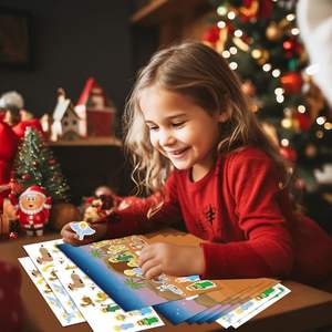 Artisanat religieux autocollants <span class=keywords><strong>de</strong></span> la nativité faire une crèche autocollant ornement bricolage arbre <span class=keywords><strong>de</strong></span> noë<span class=keywords><strong>l</strong></span> suspendus décorations carte - Product Image 5