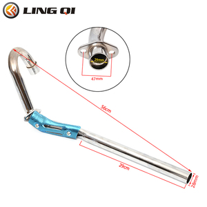 LINGQI RACING Pot d'échappement en alliage d'aluminium modifié pour motos tout-terrain compatible avec CRF50 XR50 CRF 50 Mini Pit <span class=keywords><strong>Bike</strong></span> - Product Image 2