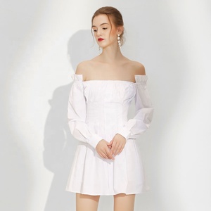 <span class=keywords><strong>Mujer</strong></span> de primavera última vestidos de manga larga de <span class=keywords><strong>algodón</strong></span> de Cintura entallada línea boda fiesta <span class=keywords><strong>vestido</strong></span> plisado - Product Image 4