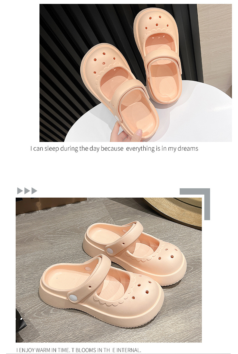 Summer Non-slip Footwear Thick Bottoming Outdoor Sandals Soft Slippers Girls Clogs Shoes