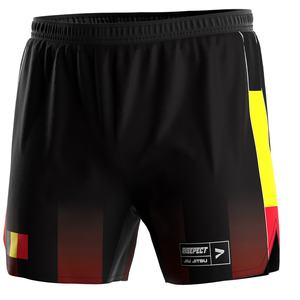 Pantalones Cortos Deportivos Elite para Hombre con Tela Flexible que Absorbe el Sudor y Estilo Competitivo Inspirado en la Bandera Nacional - Product Image 1