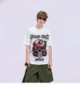 เสื้อยืดแฟชั่น <span class=keywords><strong>Horizon</strong></span> สำหรับผู้ชาย ผ้าคอตตอนเจอร์ซีย์ 100% คุณภาพสูง เนื้อผ้าหนา 200 กรัม ระบายอากาศได้ดี สไตล์สตรีท คอกลม ทรงโอเวอร์ไซส์ - Product Image 1