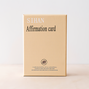 Tarjetas de afirmación de autocuidado de atención plena positiva impresas personalizadas Soporte de cubierta Juego de salud mental inspirador Uso - Product Image 5