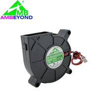 Tekanan Statis Tinggi 60x60x15 Mini Turbo Blower 24V Kipas Tanpa Sikat dengan Bantalan Bola Ganda untuk Pasokan Daya Industri