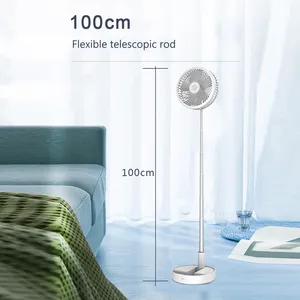 Factory Sell Rechargeable Table Fan Portable USB Handheld 12v dc Stand Folding Pedestal Fan Foldable Standing cooling Fan