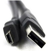 Kabel Data pengisian daya USB 2.0 Male Ke Mini B 1M 0.5M 5Pin untuk kamera Digital MP3 MP4 untuk pengisian daya