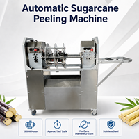 Automatische suikerrietenschilmachine, commerciële roestvrijstalen suikerrietenschiller voor sapzaak
