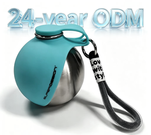 Bestseller: Bottiglia d'Acqua per Cani 2 in 1, Design Super, 280ml, Bottiglia in Acciaio Inox da 9.47fl.oz per Animali Domestici, Portatile, ODM - Product Image 3