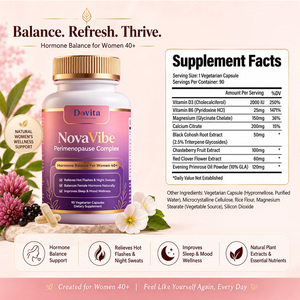 OEM Private Label Black Cohosh <b>Menopause</b> Support Capsules Natural Herbal Extract Formula for Women Wholesale Bulk B2B Supply - Product Image 2