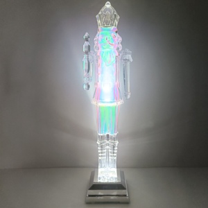 Figurines de Casse-Noisette Lumineuses LED Grand Format en Acrylique, Ornements de Noël, Soldat Casse-Noisette, Décorations de Noël d'Intérieur - Product Image 3