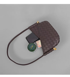 Dernière mode sacs à bandoulière à long manche pour femmes de petite taille sacs à main Hobo tissés à la mode fermeture éclair PU <span class=keywords><strong>sac</strong></span> à main robe coloré - Product Image 6