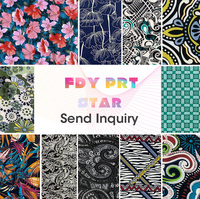 FDY PRINT tissu textiles en gros pour les femmes vêtement confortable pas cher production 95% polyester 5% spandex