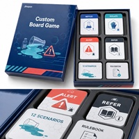 Jeu de cartes personnalisé pour la réponse aux déversements chimiques, jeu de société de formation en sécurité en laboratoire pour la pratique des procédures EHS