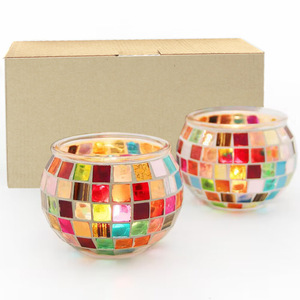 <span class=keywords><strong>เทียน</strong></span>หอมทำมือคุณภาพสูง ตกแต่งสไตล์โรแมนติก พร้อมภาชนะแก้วสำหรับใส่เทียน - Product Image 3