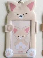 Porte-clés pendentif fantaisie en forme d'animal, élégant ornement suspendu, protège-carte photo, breloque de sac portable, cadeau idéal pour les fans et le quotidien