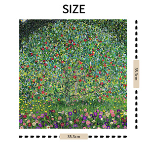 Riproduzione di Livello Museale del Paesaggio con Albero di Mele di Gustav Klimt Utilizzando Tecnologia Digitale ad Alta Definizione Ecosostenibile - Product Image 2