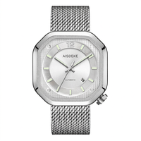Montre de haute qualité avec logo personnalisable, mouvement japonais Miyota 8215, boîtier en acier inoxydable, cadran en cristal saphir, chronographe 3BAR