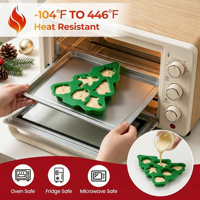 SILIKOLOVE Moule à gâteau en silicone personnalisable à 6 cavités, formes variées (arbre de Noël, flocon de neige), LFGB, platine, sans BPA