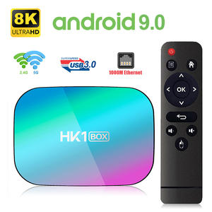 HK1 Box Amlogic Quad Core 4GB 128GB 4K Android Box WiFi BT Dispositivo de Streaming UHD - Product Image 1