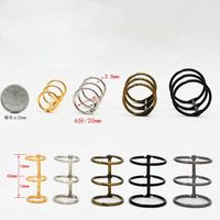 Anillas de Encuadernación Duraderas de Acero, Anillas Metálicas Plateadas para Encuadernación, Clips Metálicos Abiertos para Papelería de Oficina