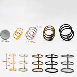 Anneaux de reliure durables en acier, clips métalliques à pression, anneaux de reliure ouverts en métal argenté pour la papeterie de bureau - Product Image 4