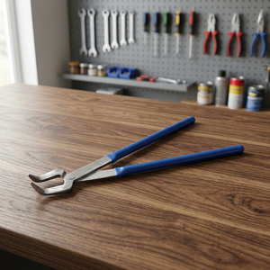 SUNTOOLS/STIPL Pince à griffes de chat avec manche bleu en acier inoxydable, outil de sertissage de bijoux avec pince à creusettes, longueurs 14"16"18"24" pour le bricolage - Product Image 5