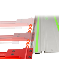 Système de rail de guidage parallèle en alliage d'aluminium Coupes répétables pour outils de bricolage Scie sur rail Outils à main pour crochet Mise à niveau OEM