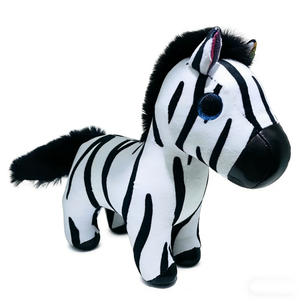 Customized Black and white zebra plush, Cute zebra toy, Big eye zebra plush, Safari animal plush - Product Image 4