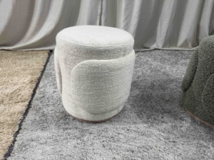 Poggiapiedi Multifunzionale Moderno in <span class=keywords><strong>Legno</strong></span> Massello, Sgabello Piccolo per Soggiorno, Camera da Letto, Toeletta e Cambio Scarpe - Product Image 2