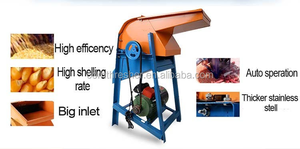 Sgranatore di Mais con Funzione di Sbucciatura, Macchina Monofase con Motore a Benzina, Mietitrebbia per Mais Senza Pelatura - Product Image 5