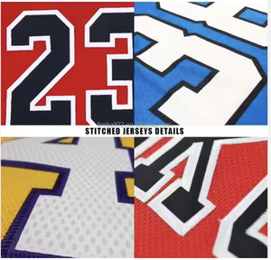 เสื้อบาสเก็ตบอลแห้งเร็วเย็บหรือพิมพ์ลาย #4 #7 #9 #30 #33 - Product Image 4