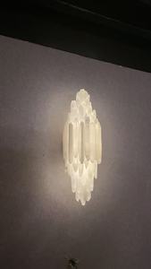 Lustre rond en selenite <span class=keywords><strong>Momo</strong></span>, éclairage en pierre naturelle, 32'', lustre Timothy Oulton - Product Image 3