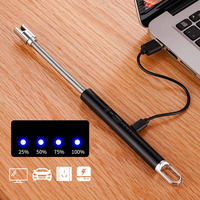 Briquet électronique bon marché Briquet à arc rechargeable par USB Briquet à tube souple Rotation de 360 degrés Briquets électriques pour barbecue de cuisine