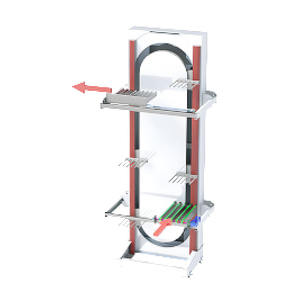 CE-kreisförmige vertikale kontinuierliche Förderer, die den Import und Export von Waren von unten nach oben anheben - Product Image 4