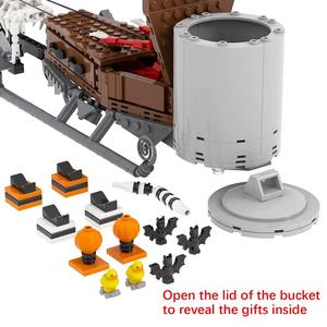 701 pièces MOC1564 Brique de construction de la traîneau de Noël de Jack le squelette, jouet éducatif à assembler pour enfants, cadeau d'Halloween - Product Image 3