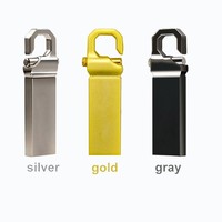Flashdisk Metal Laris 8GB 16GB 32GB Kapasitas Penuh untuk PC Antarmuka USB 2.0 Gratis Ukiran Logo Mini Memorias Flash Usb